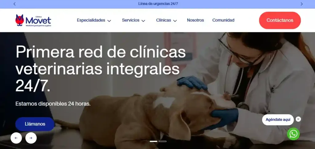 ejemplo web clinica veterinaria